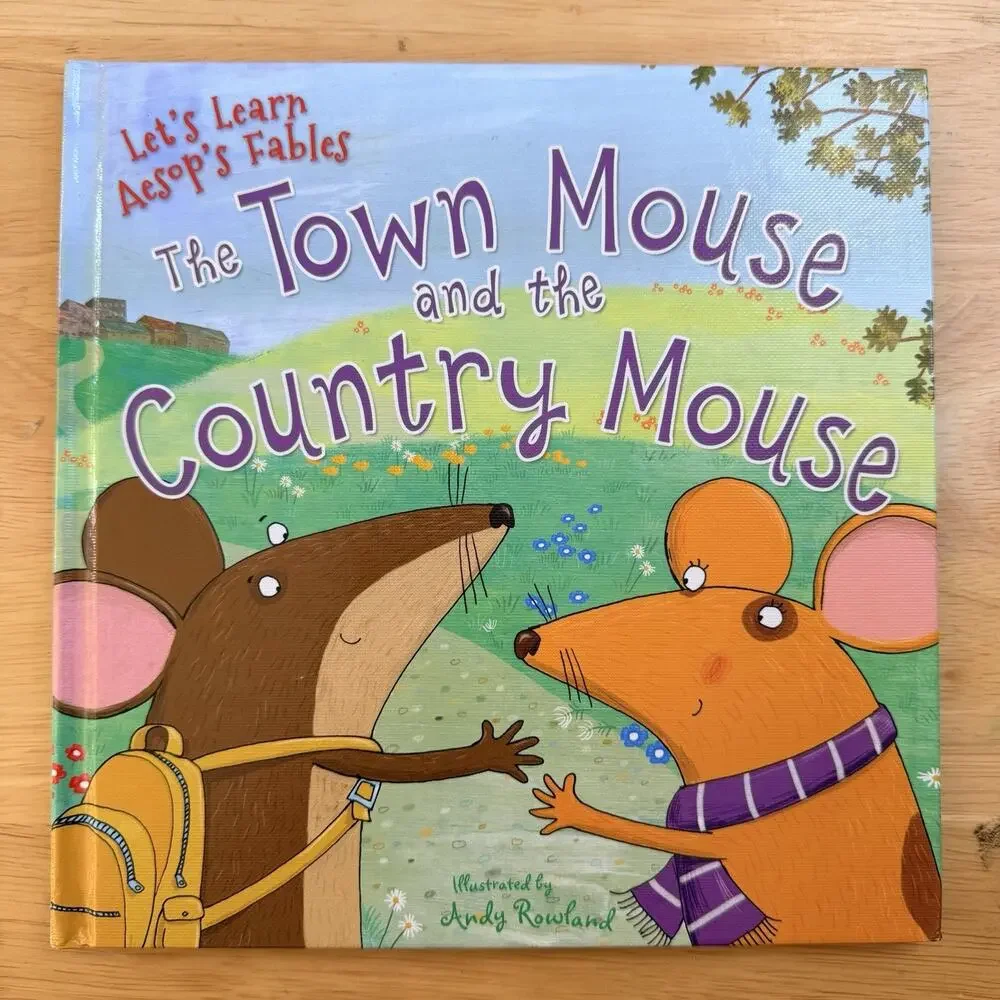 The Town Mouse and the Country Mouse Lets Learn Aesops Fables Hardcover Book